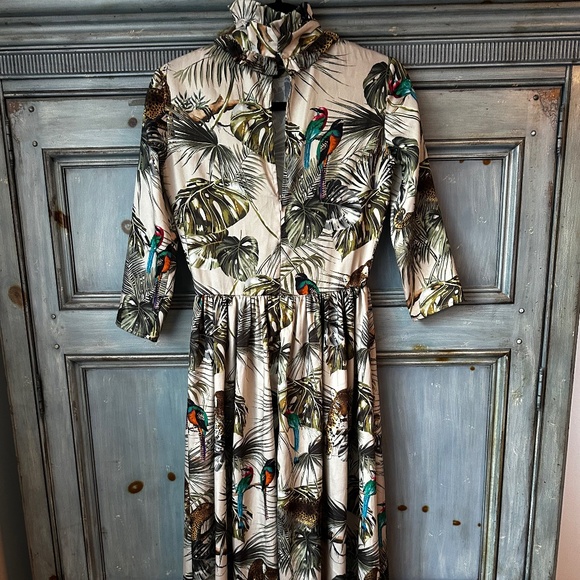 Zimmermann Safari Print Midi Dress Size 1 (S) - Picture 15 of 16